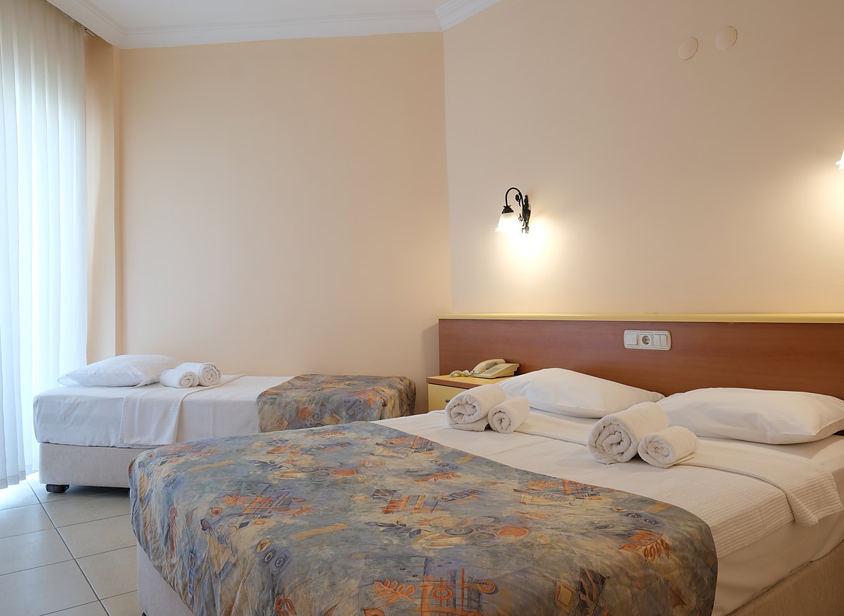Comfortable family room at Side Kervan Hotel